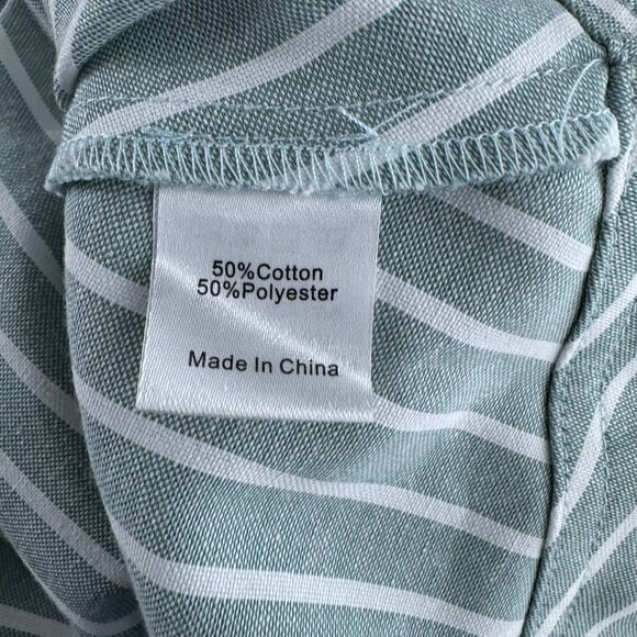 Tuckernuck Celadon Meryl Shirt Dress XL Striped Green White NWT DR-1724 - Picture 10 of 11